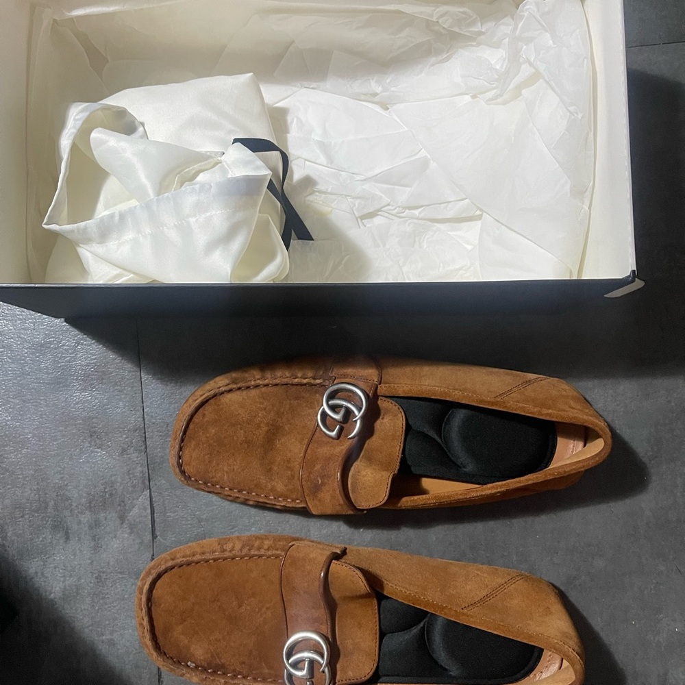 Men's Brown Suede Loafers